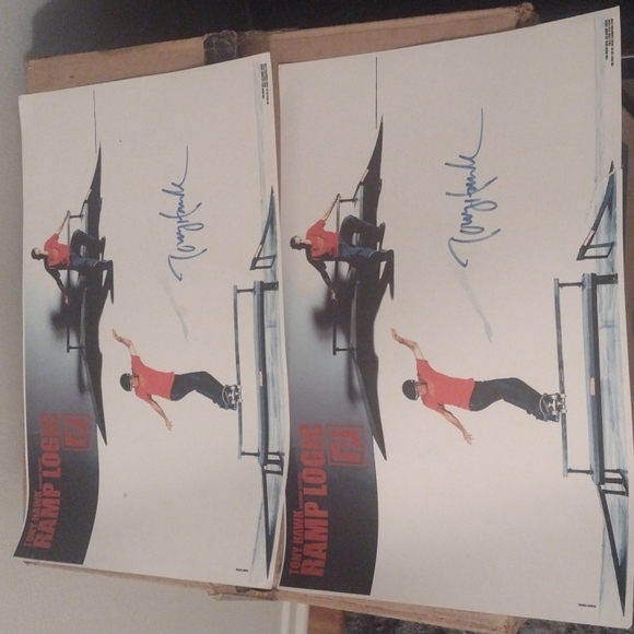 Tony Hawk skater bones brigade ramp logic mini signed posters - Picture 7 of 7